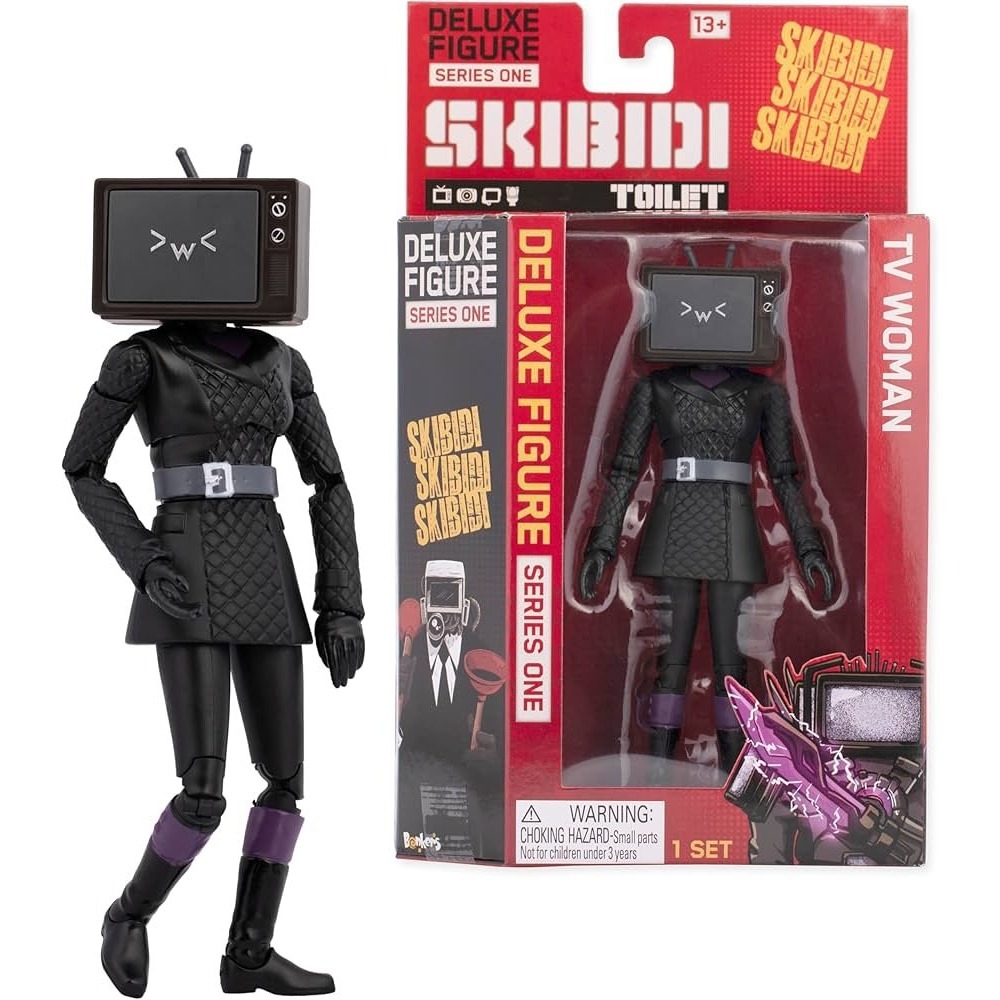 NEW - Skibidi Toilet Series One TV Woman Deluxe Figure